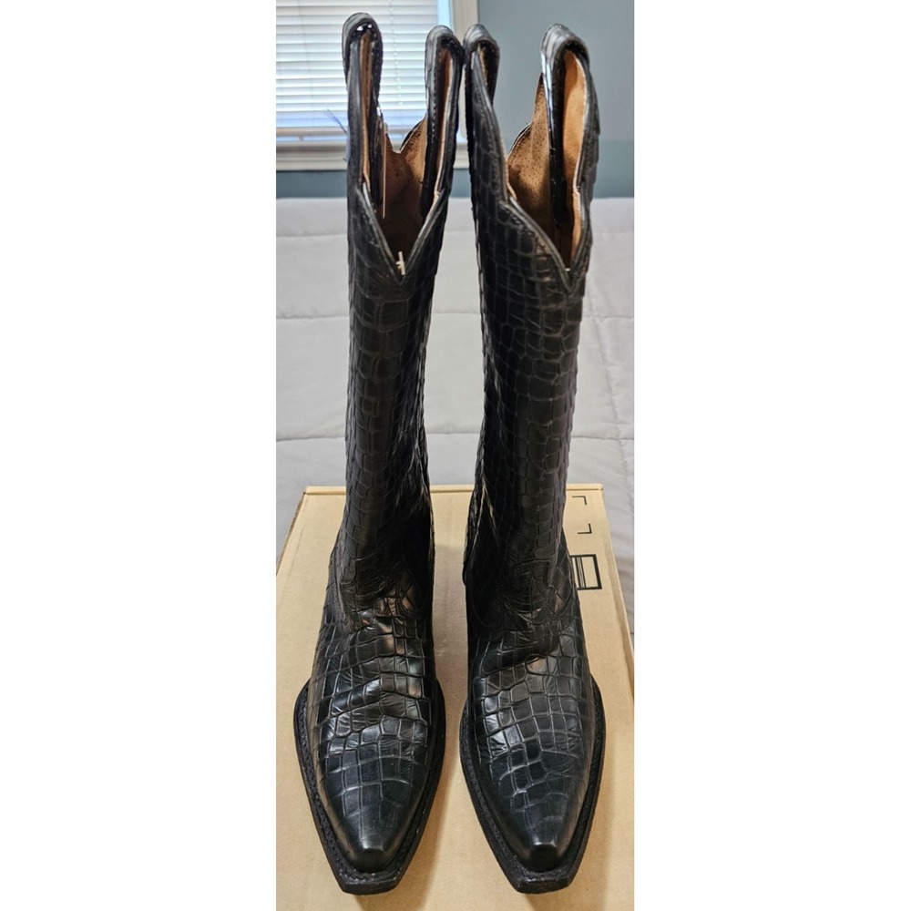 Idyllwind® (Women's 7 M) Strut™ Snip Toe 13.5" Western Boots in Black - $205 - Picture 4 of 9